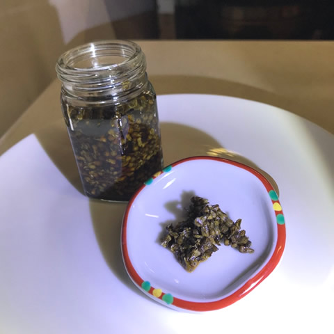 しその実の醤油漬け